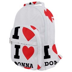 I Love Donna Rounded Multi Pocket Backpack by ilovewhateva