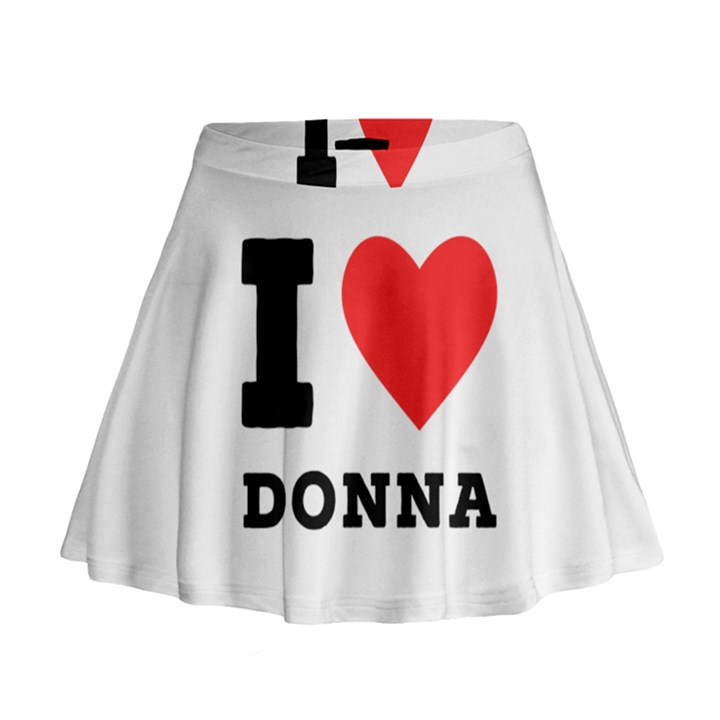 i love donna Mini Flare Skirt