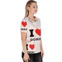 i love donna Women s V-Neck Scrub Top View3