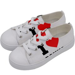 I Love Donna Kids  Low Top Canvas Sneakers