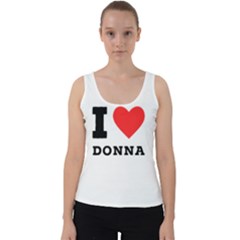 I Love Donna Velvet Tank Top