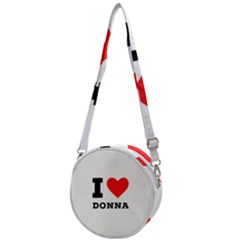 I Love Donna Crossbody Circle Bag