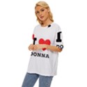 i love donna Oversized Basic Tee View2