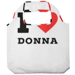 I Love Donna Foldable Grocery Recycle Bag