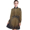 Horizon Sempiternal Bring Abstract Pattern Long Sleeve Chiffon Shirt Dress View1