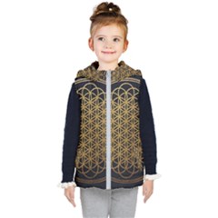 Horizon Sempiternal Bring Abstract Pattern Kids  Hooded Puffer Vest