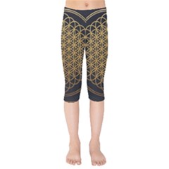 Horizon Sempiternal Bring Abstract Pattern Kids  Capri Leggings 