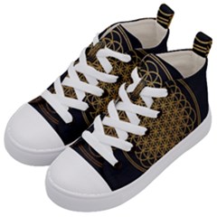 Horizon Sempiternal Bring Abstract Pattern Kids  Mid-top Canvas Sneakers