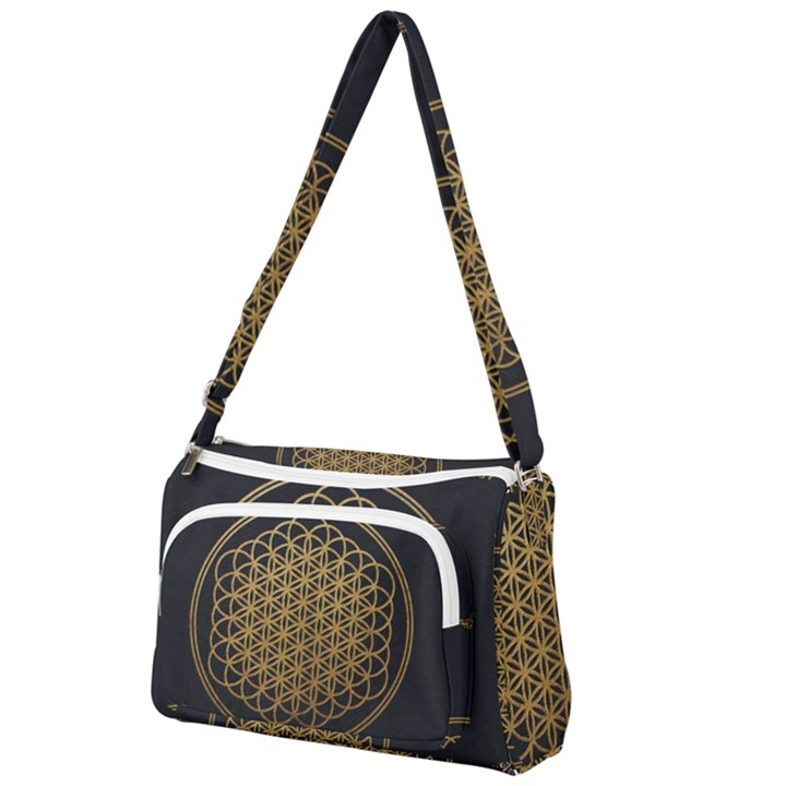 Horizon Sempiternal Bring Abstract Pattern Front Pocket Crossbody Bag