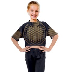 Horizon Sempiternal Bring Abstract Pattern Kids Mock Neck Tee