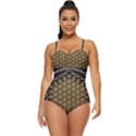 Horizon Sempiternal Bring Abstract Pattern Retro Full Coverage Swimsuit View1