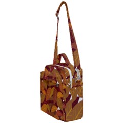 Watercolor Leaves Leaf Orange Crossbody Day Bag