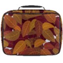 Watercolor Leaves Leaf Orange Full Print Lunch Bag View2