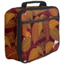 Watercolor Leaves Leaf Orange Full Print Lunch Bag View3