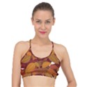 Watercolor Leaves Leaf Orange Basic Training Sports Bra View1