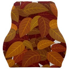 Watercolor Leaves Leaf Orange Car Seat Velour Cushion 