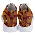 Watercolor Leaves Leaf Orange Women s Lightweight High Top Sneakers View4