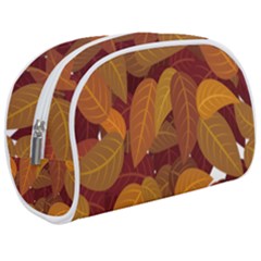 Watercolor Leaves Leaf Orange Make Up Case (medium)