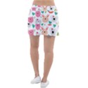 Cute Animals Cartoon Seamless Background Classic Tennis Skirt View2