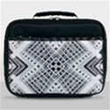 Black And White Modern Texture Seamless Print Fabric Pattern Lunch Bag View1