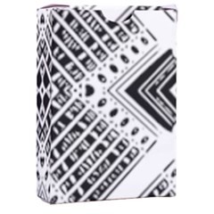 Black And White Modern Texture Seamless Print Fabric Pattern Playing Cards Single Design (rectangle) With Custom Box by Jancukart