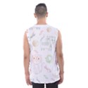 Cats And Food Doodle Seamless Pattern Men s Basketball Tank Top View2