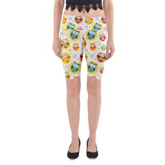 Owl Bird Cartoon Yoga Cropped Leggings