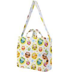 Owl Bird Cartoon Square Shoulder Tote Bag