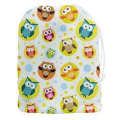 Owl Bird Cartoon Drawstring Pouch (3xl)