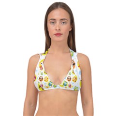 Owl Bird Cartoon Double Strap Halter Bikini Top