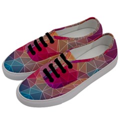 Multicolored Geometric Origami Idea Pattern Men s Classic Low Top Sneakers