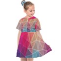 Multicolored Geometric Origami Idea Pattern Kids  Sailor Dress View1