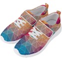 Multicolored Geometric Origami Idea Pattern Men s Velcro Strap Shoes View2