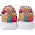 Multicolored Geometric Origami Idea Pattern Men s Velcro Strap Shoes View4