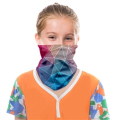 Multicolored Geometric Origami Idea Pattern Face Covering Bandana (kids) by Jancukart