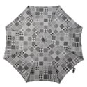 Black And White Geometric Patterns Hook Handle Umbrellas (Large) View1