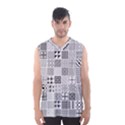 Black And White Geometric Patterns Men s Basketball Tank Top View1