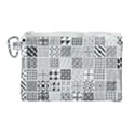 Black And White Geometric Patterns Canvas Cosmetic Bag (Large) View1