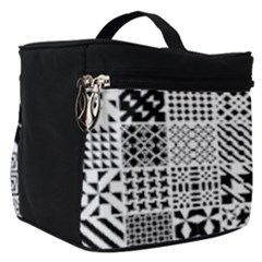 Black And White Geometric Patterns Make Up Travel Bag (small)