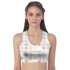 Spirals Twirls Abstract Geometric Art Pattern Sports Bra