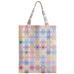 Spirals Twirls Abstract Geometric Art Pattern Zipper Classic Tote Bag