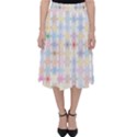 Spirals Twirls Abstract Geometric Art Pattern Classic Midi Skirt View1