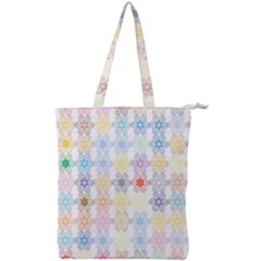 Spirals Twirls Abstract Geometric Art Pattern Double Zip Up Tote Bag