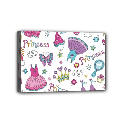 Princess Element Background Material Mini Canvas 6  X 4  (stretched)