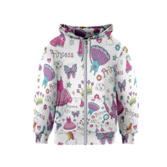 Princess Element Background Material Kids  Zipper Hoodie