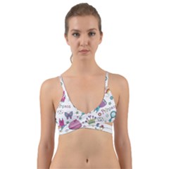 Princess Element Background Material Wrap Around Bikini Top