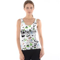 Giant Panda Bear Pattern Tank Top