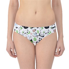 Giant Panda Bear Pattern Hipster Bikini Bottoms