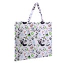 Giant Panda Bear Pattern Zipper Large Tote Bag View2