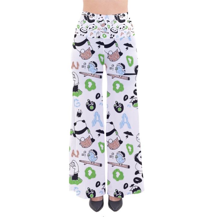 Giant Panda Bear Pattern So Vintage Palazzo Pants